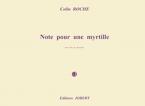Note pour une myrtille 
