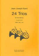 24 Trios für drei Hörner Heft 1 