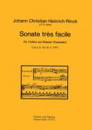 Sonate tres facile für Violine und Klavier (Cembalo) 