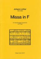 Missa in F für dreistimmigen Frauenchor und Orgel 