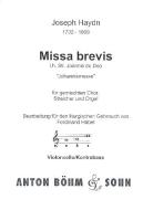 Missa Brevis B-Dur Sancti Johannis de Deo HOB 22/7 