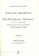 Sechs Monologe aus 'Jedermann' für Bariton (oder Alt) & Orchester 