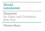 Concerto for Piano and Orchestra (Solo Part) 