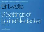 9 Settings Of Lorine Niedecker 
