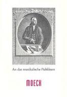 An das musikalische Publikum 
