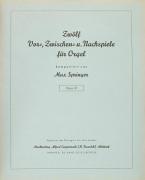 Zwölf Vor-, Zwischen- und Nachspiele für Orgel 