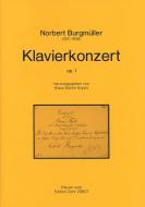 Klavierkonzert fis-Moll op. 1 