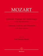 Cadences, entrances and embellishments Standard