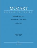 Missa brevis in F major KV 192 (186f) Standard
