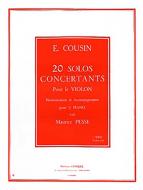 20 Solos concertants serie No. 1 