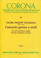 Concerto Grosso E Minor TWV 52:E2 Standard