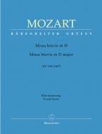 Missa brevis in D major KV 194 (186h) Standard
