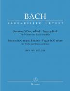 Sonatas in G major, E minor- Fugue in G minor Standard