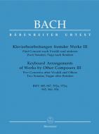 Piano arrangements of other works 3 BWV 985-987, 592a, 972a Standard