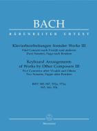 Piano arrangements of other works 3 BWV 985-987, 592a, 972a Standard