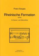 Rheinische Fermaten für Sopran- und Altblockflöte (2010) 