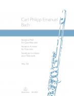Sonata for flute solo in A minor Wq 132 Standard