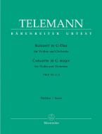 Konzert in G-Dur für Violine und Orchester TWV 51:G8 