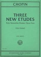 Three New Etudes op.posth. 