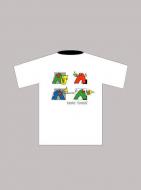 T-Shirt L Weiss Brass 