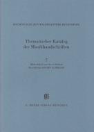 Bibliothek Franz Xaver Haberl Manuskripte BH 6001 bis BH 6949 