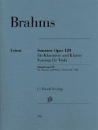 Sonatas op. 120 for Clarinet and Piano 