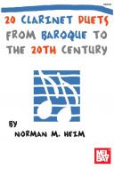 20 Clarinet Duets From Baroque To The 20th Century 