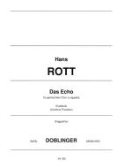 Das Echo für gemischten Chor a cappella (Erstdruck) 