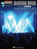 Classic Rock For Horn: Easy Instrumental Play-Along 
