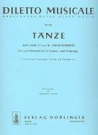 Tänze aus dem 17. Und 18. Jh. f. 2 Instr. in S-Tenorlage 