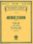 Piano Trio No.1 In D Minor Op.49 