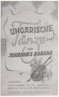 Ungarische Tänze Nr. 5 und Nr. 6 