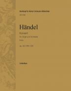Orgelkonzert Nr. 2 B-Dur op. 4/2 HWV 290 
