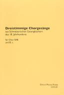 Dreistimmige Choralgesänge (Part) 