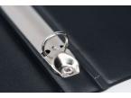 Music Ring Folder DIN A4 Faux Leather 4-fold - Black 