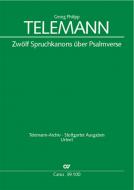 Zwölf Spruchkanons über Psalmverse TVWV 10:2-13 