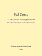 27 Lieder aus dem Dreistrophenkalender Heft 1 