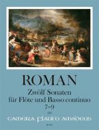 Twelve sonatas for flute and basso continuo Vol. III 