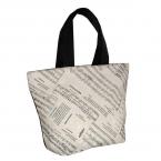 City bag music fabric with zipper 