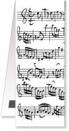 Bookmark Sheet music white magnetic 