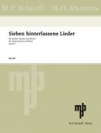 7 hinterlassene Lieder op. 61 Standard