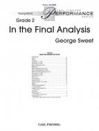In The Final Analysis 