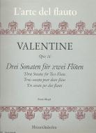 3 Sonaten für 2 Flöten 