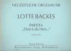 Partita 'Dein Lob, Herr...' 