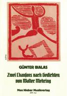 Zwei Chansons nach Gedichten von Walter Mehring 