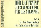 From Christophorus Herholder's Tablature Book (1602) 