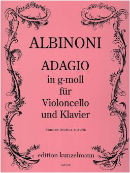 Adagio in g-Moll von Tomaso Giovanni Albinoni für Violoncello und Klavier im Alle Noten Shop kaufen
