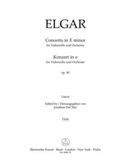 Konzert in e-Moll op. 85 von Edward Elgar für Violoncello und Orchester im Alle Noten Shop kaufen (Einzelstimme) - BA9040-79