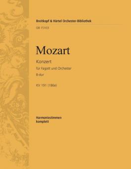 Fagottkonzert B-dur KV 191 (186e) von Wolfgang Amadeus Mozart 