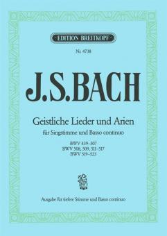 Geistliche Lieder und Arien von Johann Sebastian Bach 